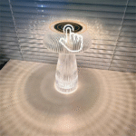 ⁦Veilleuses transparentes avec télécommande tactile en forme de champignon⁩ - الصورة ⁦6⁩