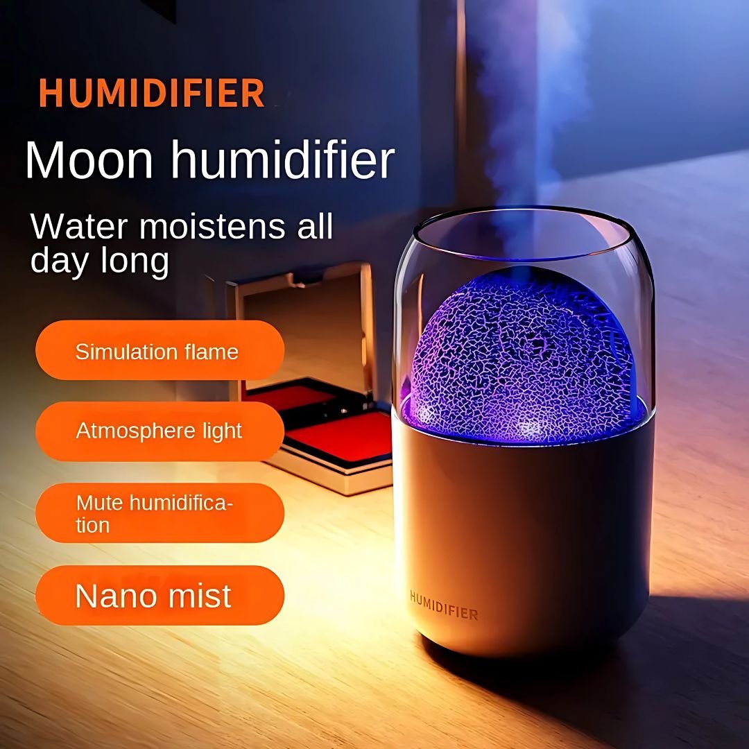 electiric-choc02.jpg Diffuseur d'arômes Effet Volcan Lumineux 300ML - الصورة 1